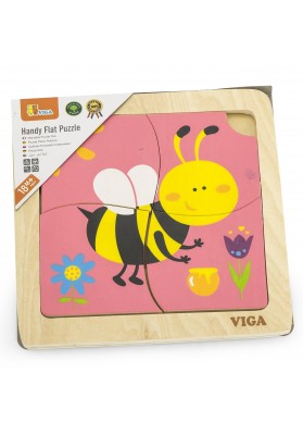 VIGA Poręczne Drewniane Puzzle Pszczoła