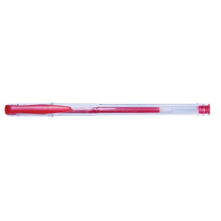 Długopis żelowy office products classic 0,5mm, czerwony - 50 szt