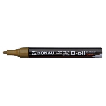 Marker olejowy DONAU D-Oil, okrągły, 2,8mm, złoty